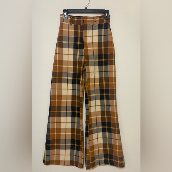 Free People Plaid Jules Pant - Picture 6 of 9